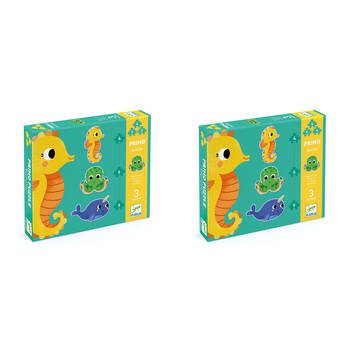 6pc Djeco In The Sea 4/6/9 Progressive Puzzle Set Kids Game 25x21cm 2y+