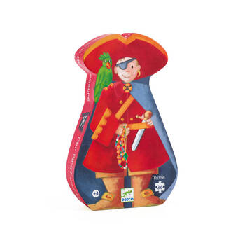36pc Djeco Pirate & Treasure Silhouette Puzzle Kids Game 19x30cm 4y+