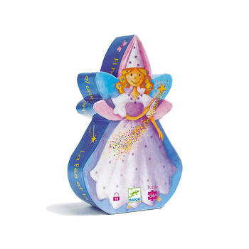 36pc Djeco Fairy & Unicorn Silhouette Puzzle Kids Game 20x30cm 4y+