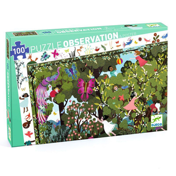 100pc Djeco Garden Play Time Observation Jigsaw Puzzle 5y+