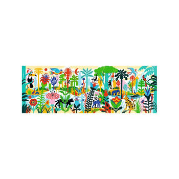 100pc Djeco Jungle Gallery Puzzle w/ Poster Game 97x33cm 5y+