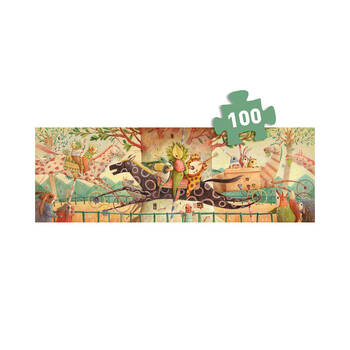 100pc Djeco Wonderful Ride Gallery Puzzle w/ Poster Game 97x33cm 5y+