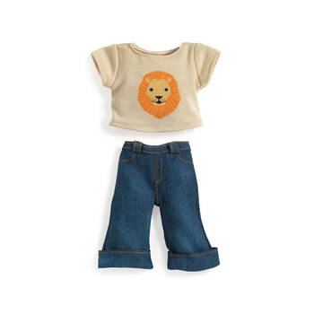 Djeco Lovely Doll Outfit Invory Shirt & Jeans Set Kids Toy 3y+