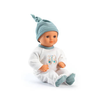 Djeco 32cm Pomea Machine Washable Neige Soft Body Doll 18m+