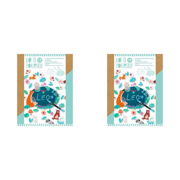 2PK Djeco Do It Yourself In the Wood Sign Kids DIY Kit 5y+