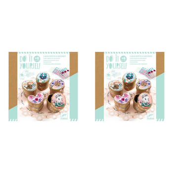 2PK Djeco Do It Yourself Adorable Mini Boxes Kids DIY Kit 6y+