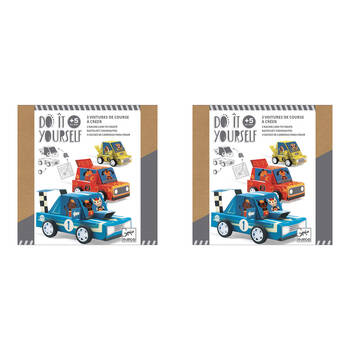 2PK Djeco Do It Yourself Grand Prix Kids DIY Creative Kit 5y+
