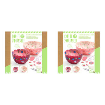 2PK Djeco Do It Yourself In the Air Bowls Kids DIY Creative Kit 7y+