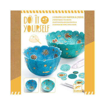 Djeco Do It Yourself In the Sea Bowls Kids DIY Creative Kit 7y+