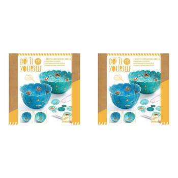 2PK Djeco Do It Yourself In the Sea Bowls Kids DIY Creative Kit 7y+