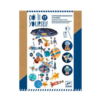 Djeco Do It Yourself Solar System Mobile Kids Paint & Assemble 7y+
