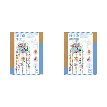 2PK Djeco Do It Yourself Paradise Bird Suncatcher Kids DIY Creative Kit 7y+
