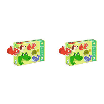 40pc Djeco Duo Animals Jigsaw Puzzle Kids Game 2y+