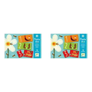 40pc Djeco Duo Numbers Jigsaw Puzzle Kids Game 2y+