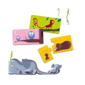 24pc Djeco Duo Mum & Baby Jigsaw Puzzle Kids Game 2y+