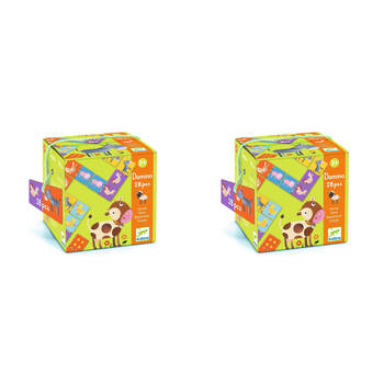 60pc Djeco Farm Domino Kids Educational Fun Play Game 3y+