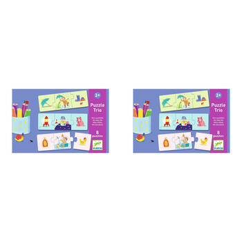48pc Djeco My Daily Life Trio Puzzle Kids Educational Game 2y+