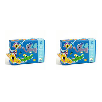 24pc Djeco Duo Animals Jigsaw Puzzle Kids Educational Game 2y+