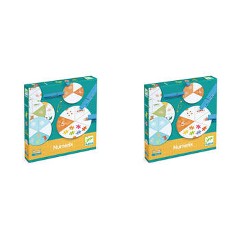 2PK Djeco Eduludo Numerix Kids Fun Play Interactive Toy 3y+