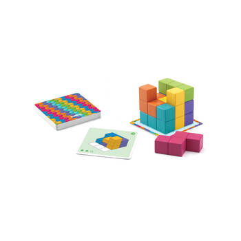 Djeco Cubissimo Sologic Kids Board Game w/ 60 Challenges 7y+
