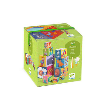 Djeco Funny Blocks Kids/Children Stacking Toy Set 12m+