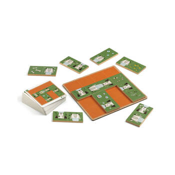 Djeco Dogmino Patience Board Game w/ 40 Challenges 6y+