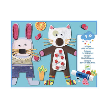 Djeco Collages For Little Ones Set Kids Craft Kit 3y+