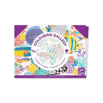 Djeco Japan Colouring Gallery Kids Art Activity 8y+