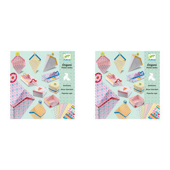 2PK Djeco Small Boxes Origami Kids Art/Craft Activity Kit 7y+