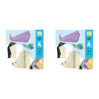 2PK Djeco Polar Animals Origami Kids Art/Craft Activity Kit 6y+