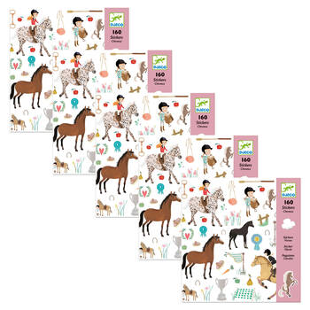 800pc Djeco Horse Sticker Kids/Children Art/Craft 3y+