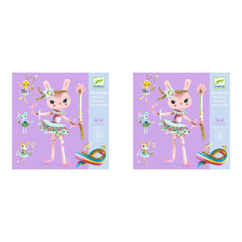2PK Djeco My Fairies Threading Kids Activity Creative Kit 5y+