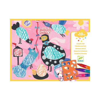 Djeco Birdie & Co Colouring Art Activity Set Kids 18m+