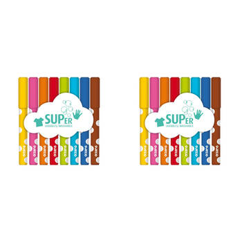 16pc Djeco Little Ones Felt Tips Kids Colouring Marker 18m+