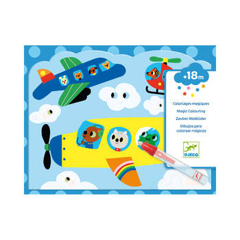 Djeco Hidden In the Sky Water Colouring Kids Activity Set 18m+
