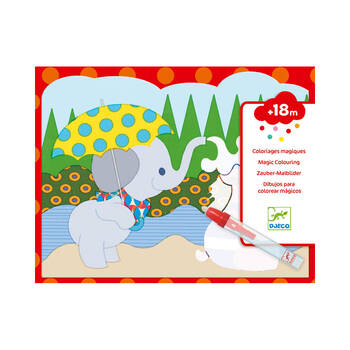 Djeco Hidden Outside Water Colouring Kids Activity Set 18m+
