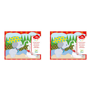 2PK Djeco Hidden Outside Water Colouring Kids Activity Set 18m+