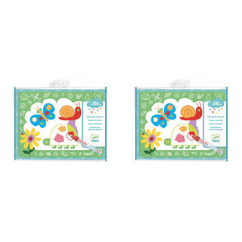 2PK Djeco Magic Scribbles Water Colouring Kids Activity Set 18m+
