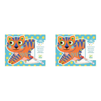 2PK Djeco Animalo-Ma Water Colouring Kids Activity Set 18m+