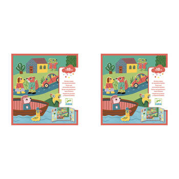2PK Djeco Animals Stickers Set Kids/Children Activity Play 18m+