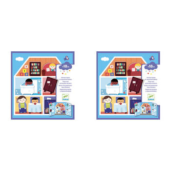 2PK Djeco House Stickers Set Kids/Children Activity Play 18m+