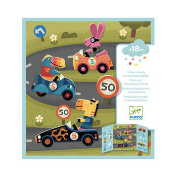 Djeco Cars Stickers Set Kids/Children Activity Play 18m+