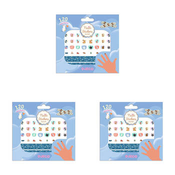 360pc Djeco Cutie Nail Stickers Adhesive Manicure Art 4y+