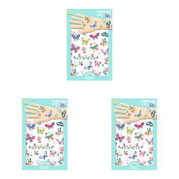 150pc Djeco Dream Butterflies Temporary/Fake Tattoos Kids 3y+