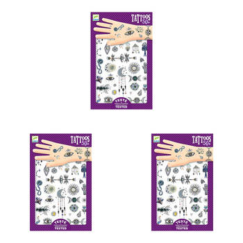 150pc Djeco Wicca Temporary/Fake Tattoos Kids/Children 3y+
