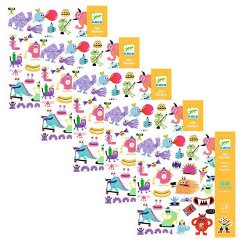 800pc Djeco Monster Stickers Stationery Decals Set Kids 3y+