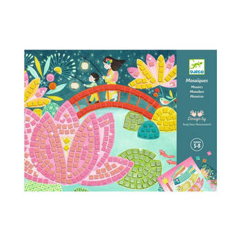 Djeco Kyto Japan Adhesive Foam Mosaics Kids Activity Craft Kit 5y+/28x21cm