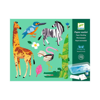 Djeco Colourful Marbling Workshop Kids Creative Craft Kit 7y+