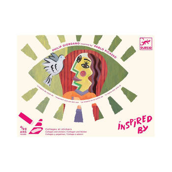 Djeco Inspired By Square Heads Pablo Picasso Collage & Stickers Set 4y+
