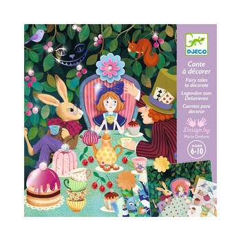 Djeco In Wonderland Fairy Tale to Decorate Kids Activity Set 6y+